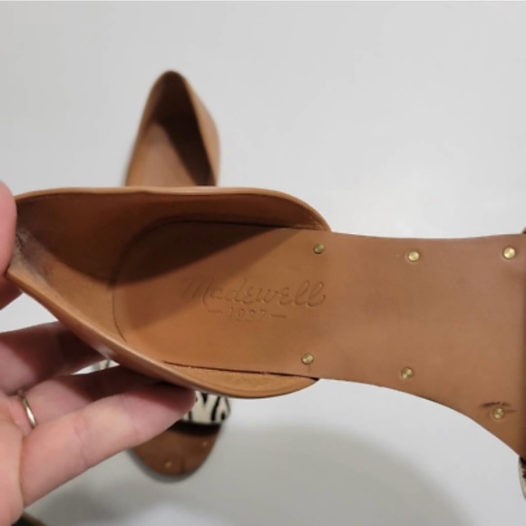 DONATING 3/7! Madewell Thea Diamond ikat summer sandals -10 - Picture 9 of 12